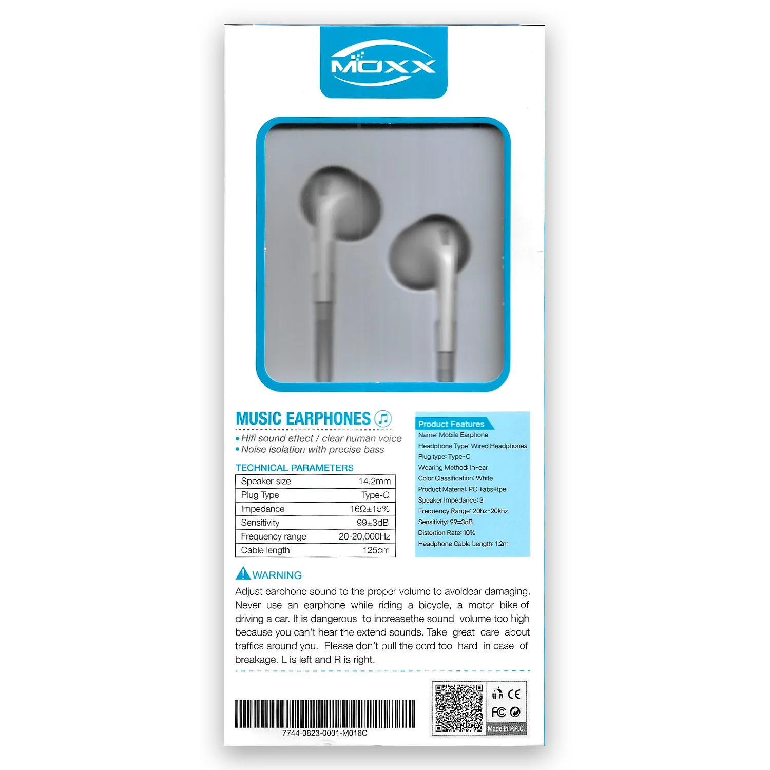 MOXX Music Type-C Earphone (MO-16c)